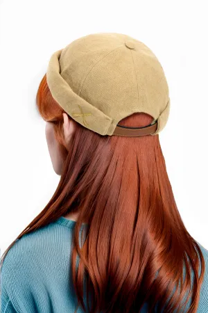 MIKI DOCKER HAT LINEN BEIGE SESAME