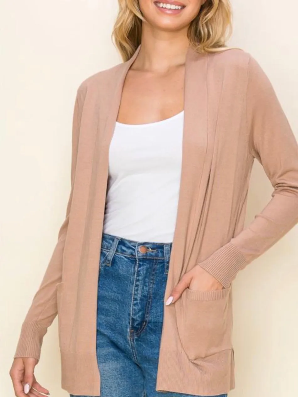 Millie Sweater Cardigan - Taupe