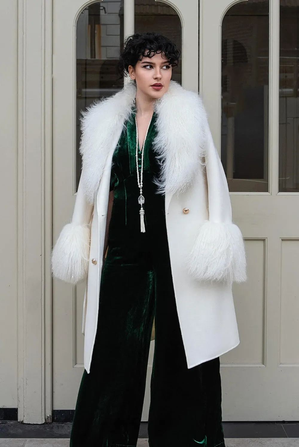 Million dollar baby coat in winter white