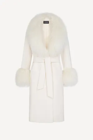 Million dollar baby coat in winter white