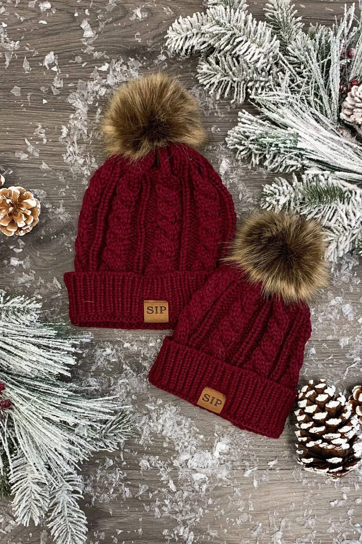 Mom & Me - SIP Colored Beanies
