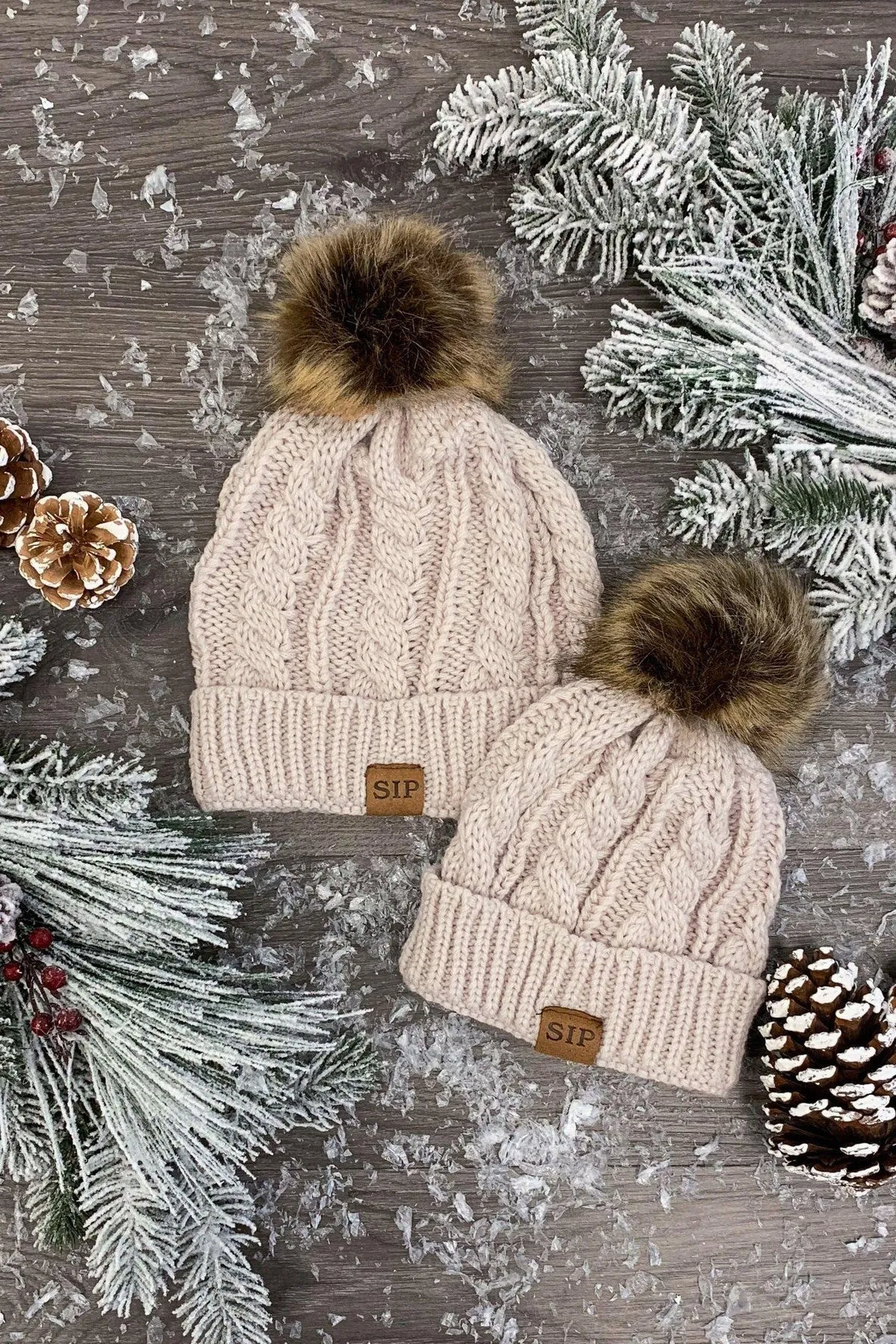 Mom & Me - SIP Colored Beanies