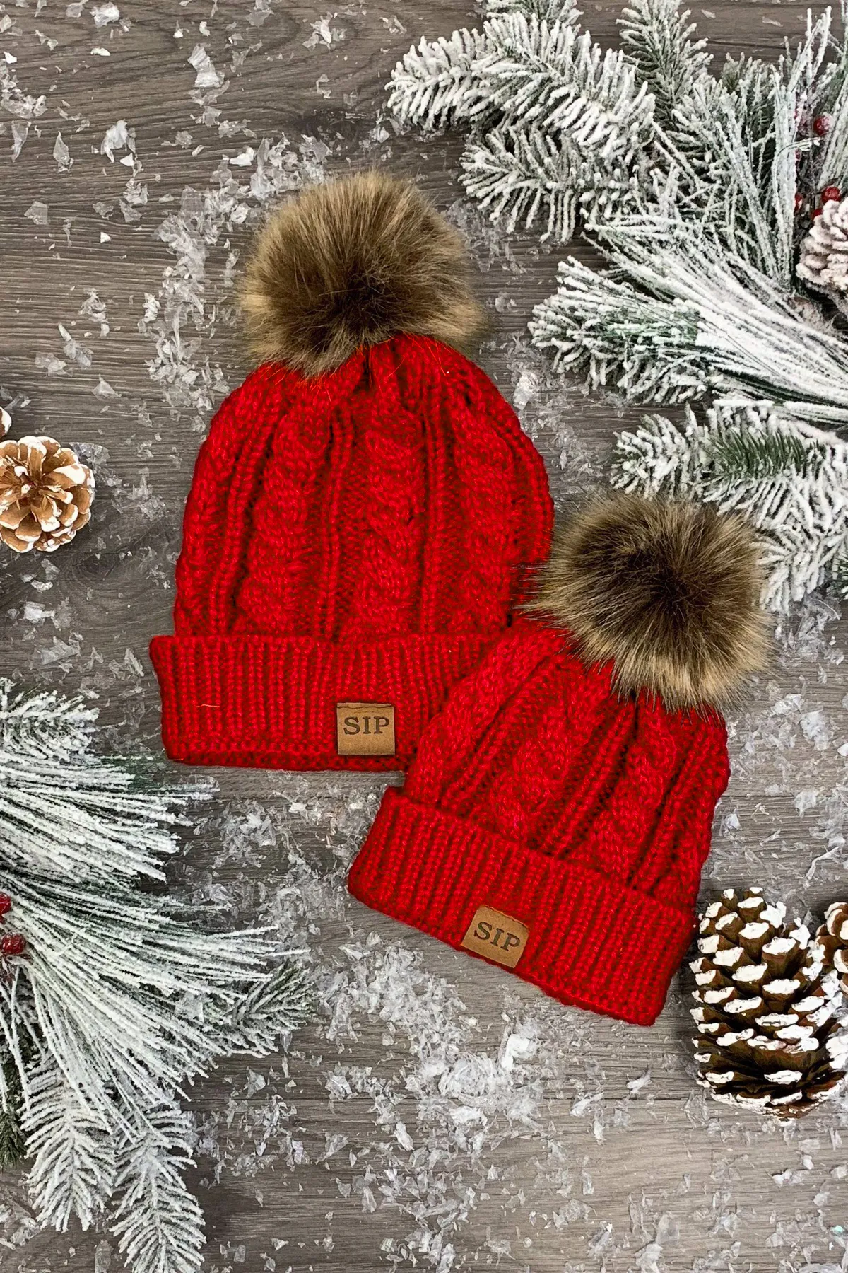 Mom & Me - SIP Colored Beanies