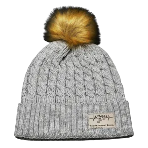Mountains Beanie | Pom | Gray
