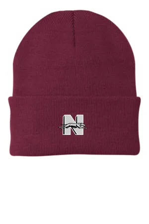 N EMBROIDERED Lined Beanie