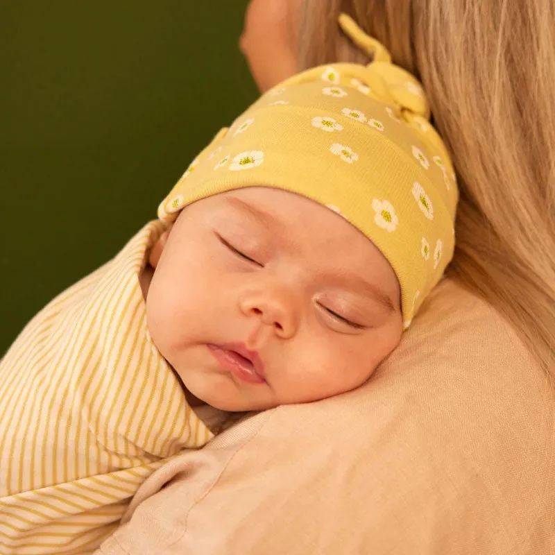 Nature Baby Knotted Beanie - Strawberry Flower