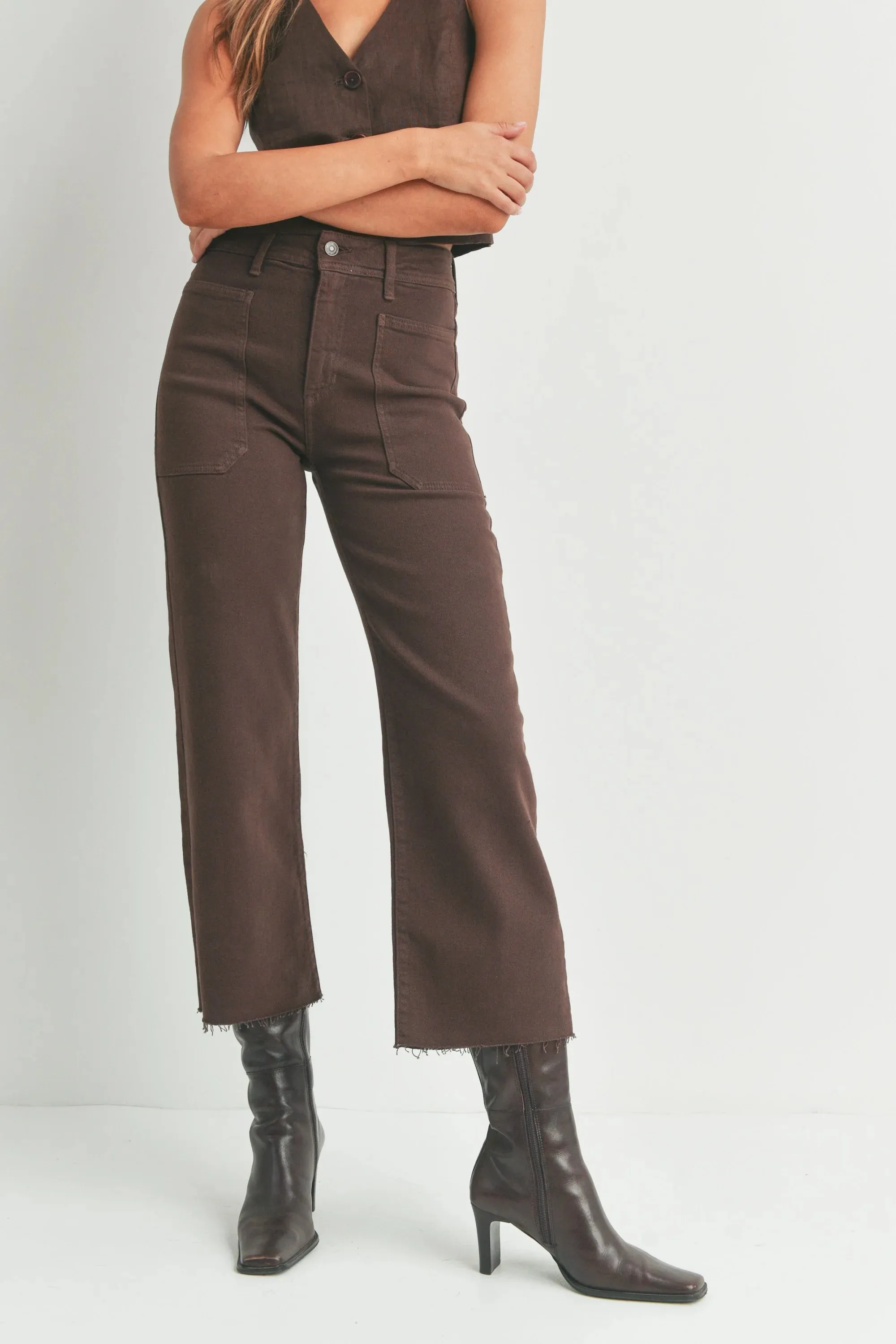 NAUTICAL WIDE LEG DENIM JEANS