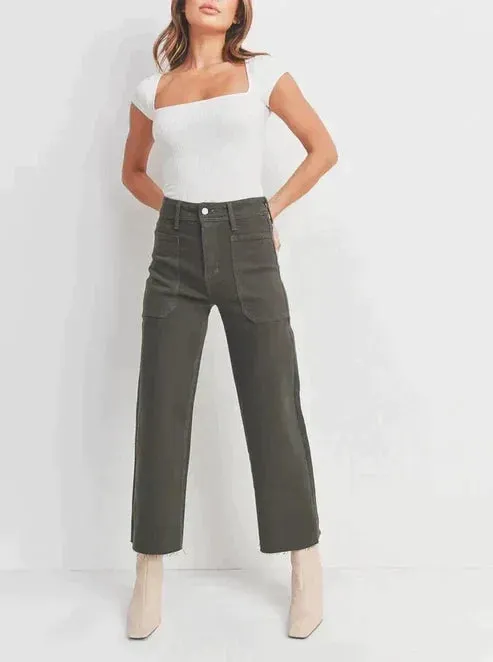 NAUTICAL WIDE LEG DENIM JEANS