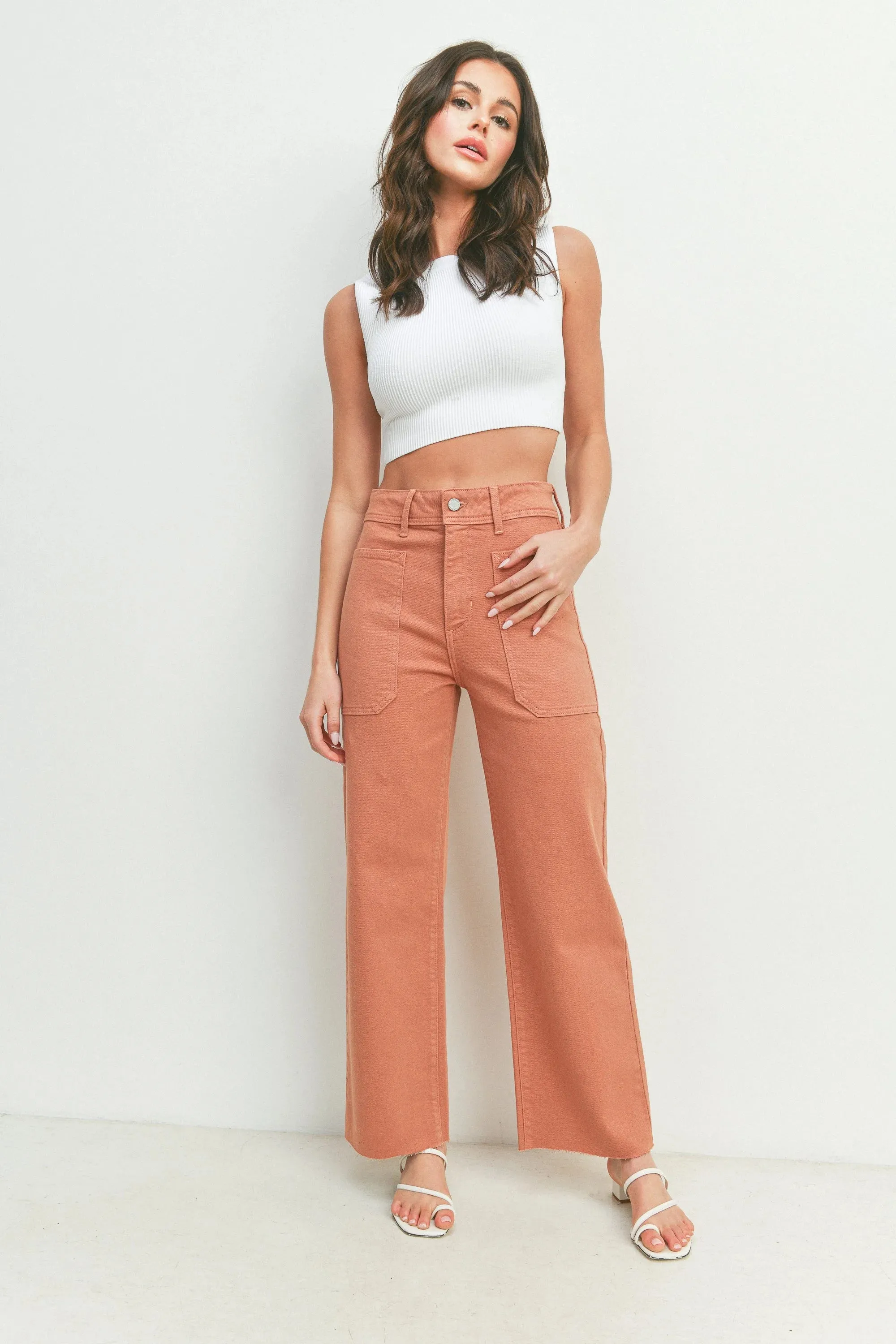 NAUTICAL WIDE LEG DENIM JEANS