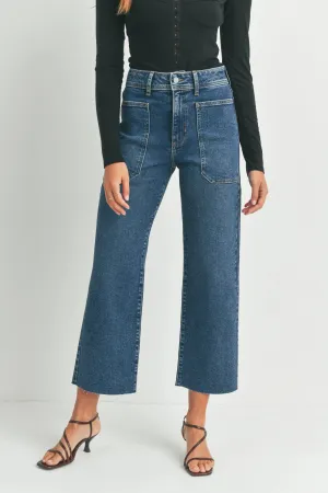 NAUTICAL WIDE LEG DENIM JEANS