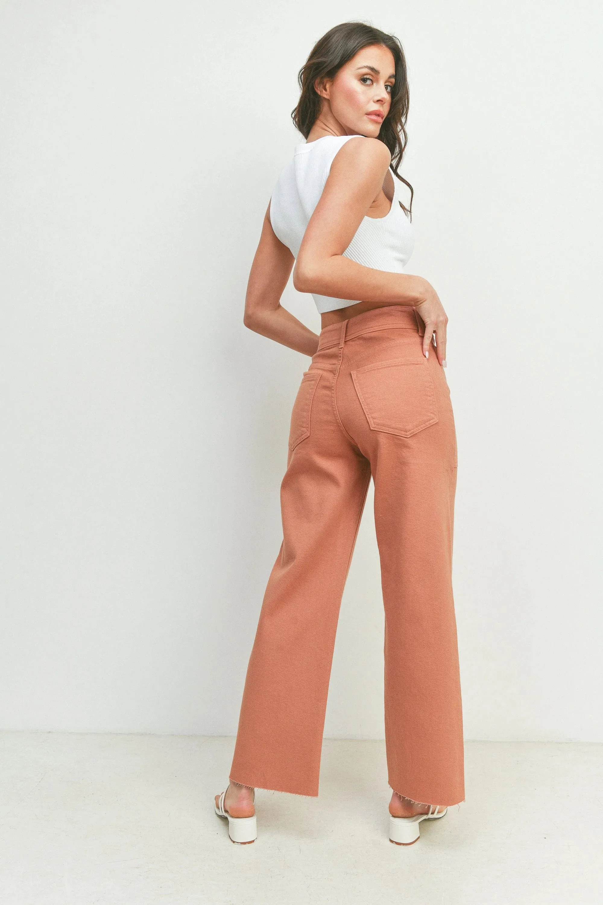 NAUTICAL WIDE LEG DENIM JEANS