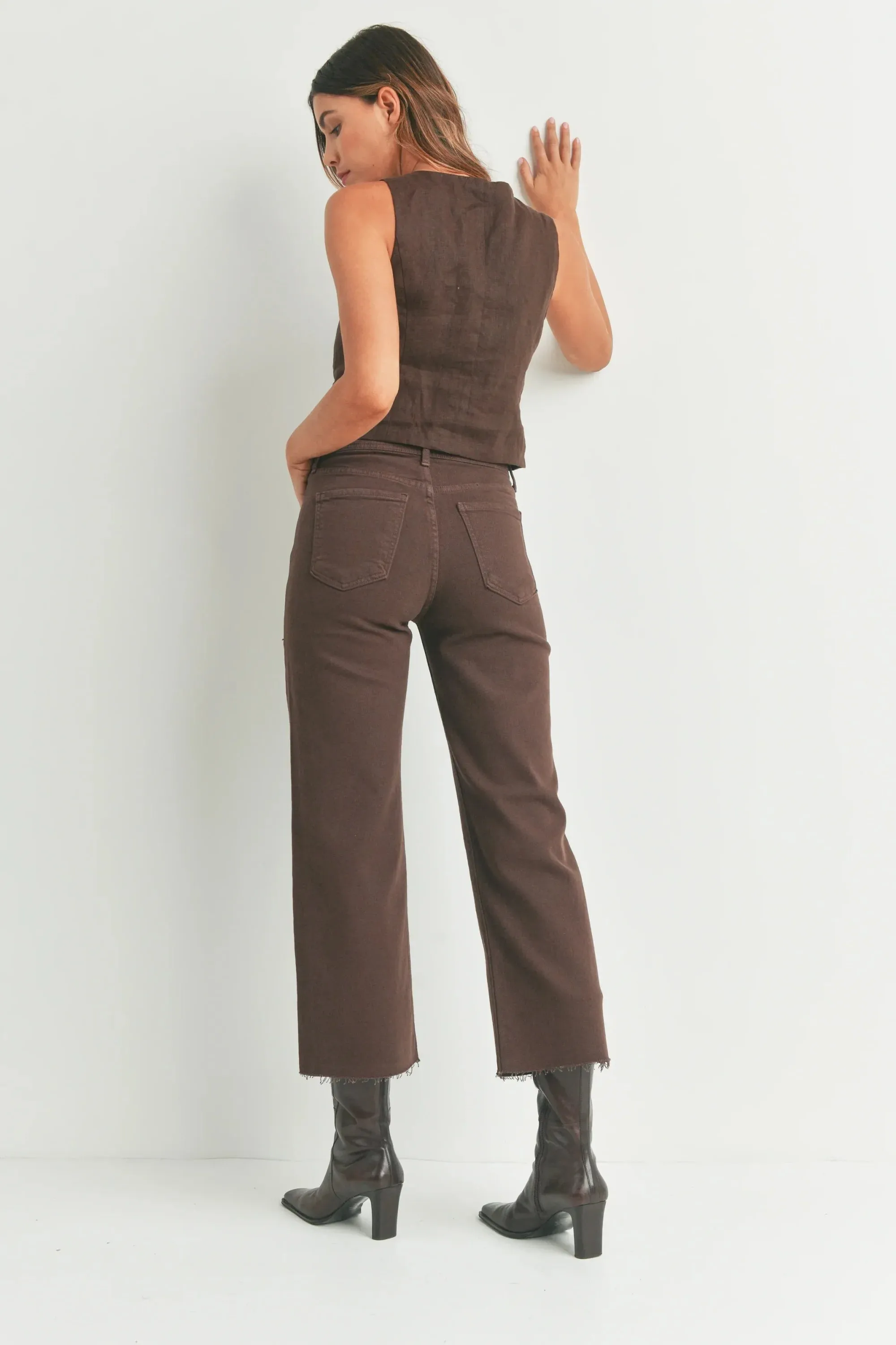 NAUTICAL WIDE LEG DENIM JEANS