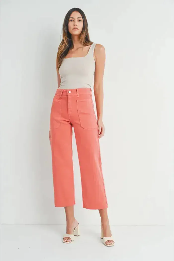 NAUTICAL WIDE LEG DENIM JEANS