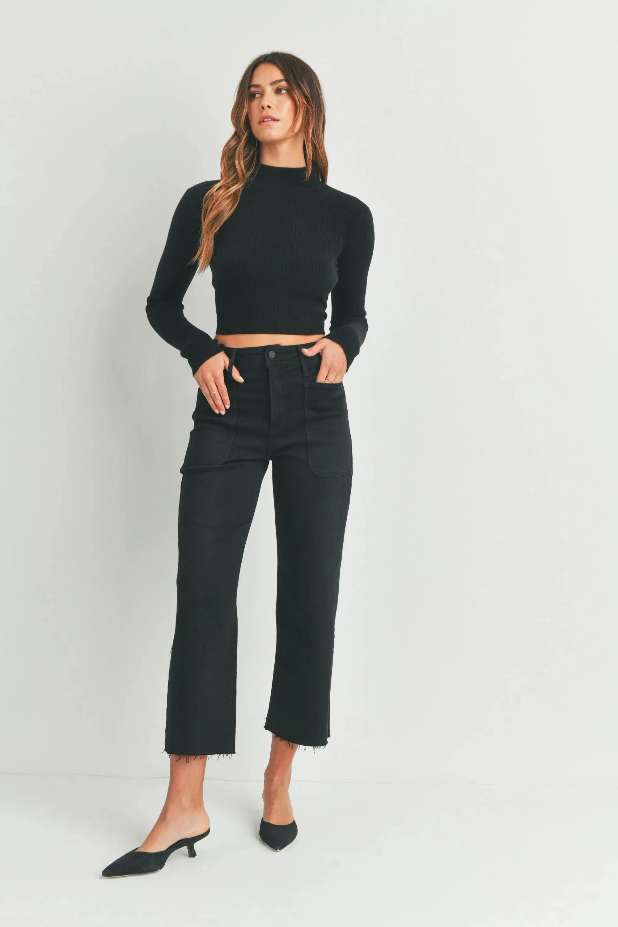 NAUTICAL WIDE LEG DENIM JEANS