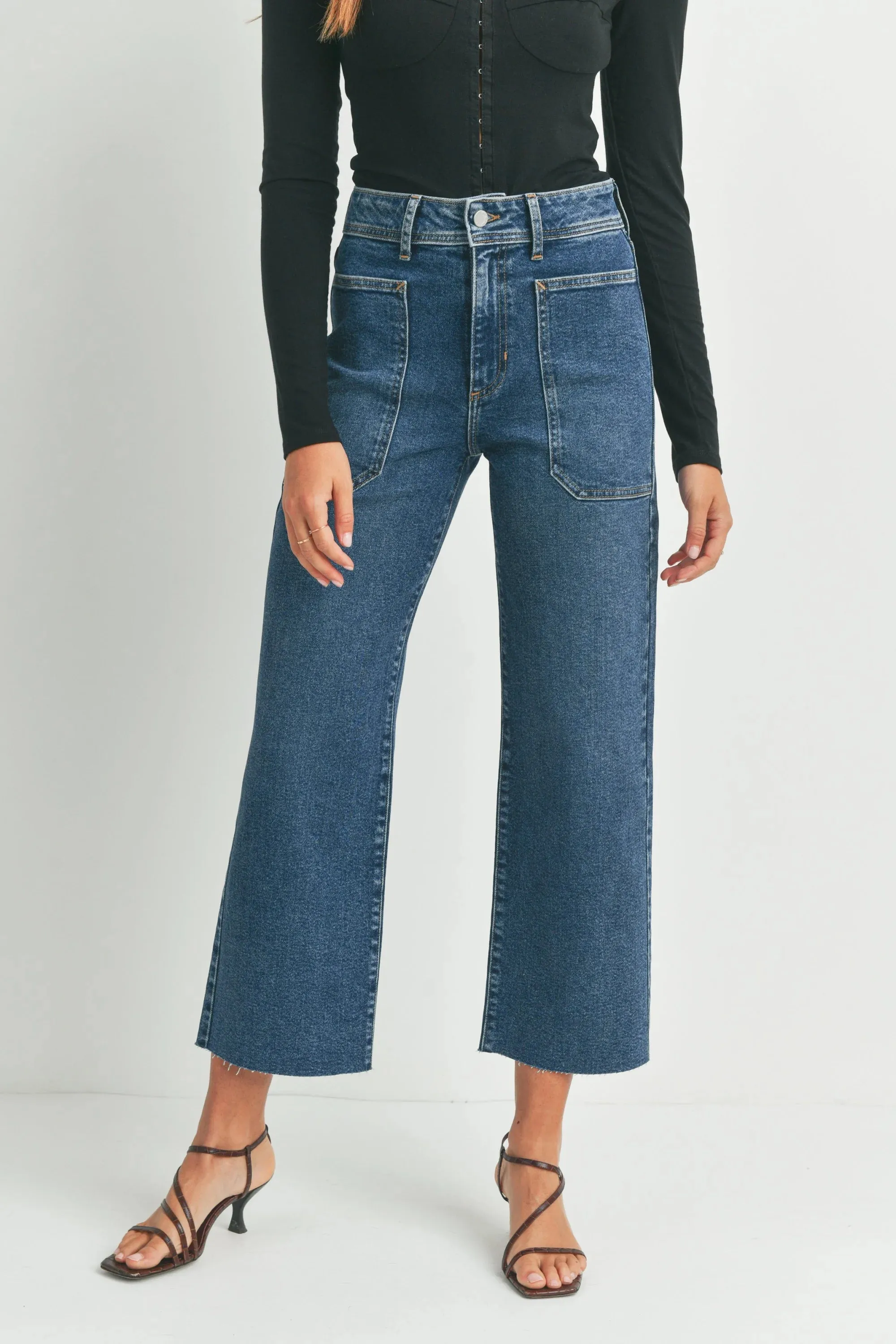 NAUTICAL WIDE LEG DENIM JEANS
