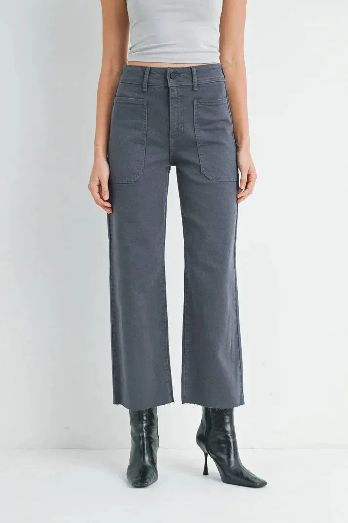 NAUTICAL WIDE LEG DENIM JEANS