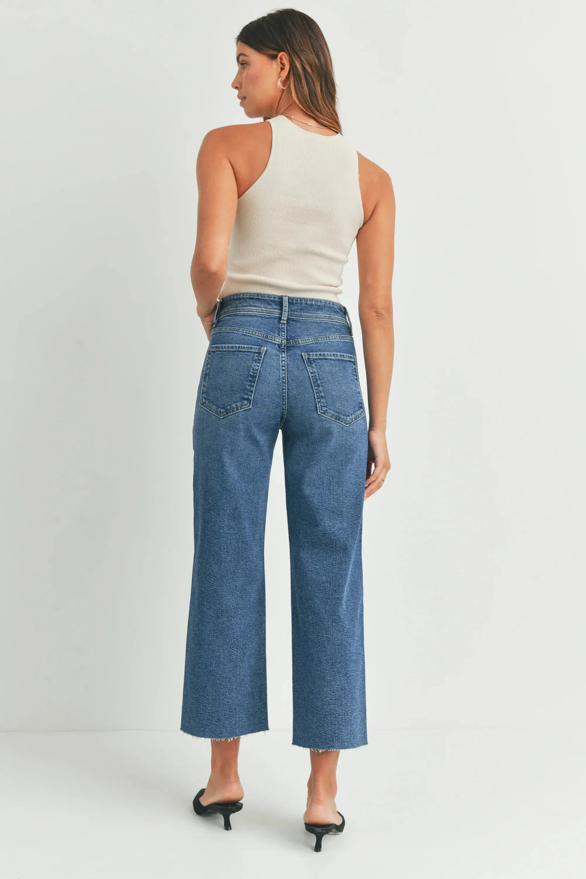 NAUTICAL WIDE LEG DENIM JEANS