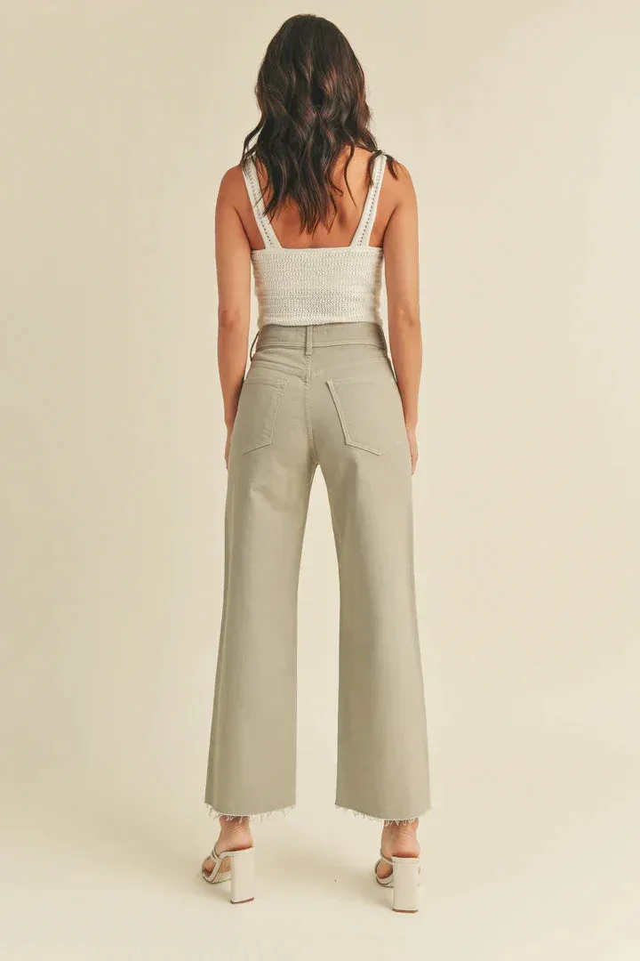 NAUTICAL WIDE LEG DENIM JEANS