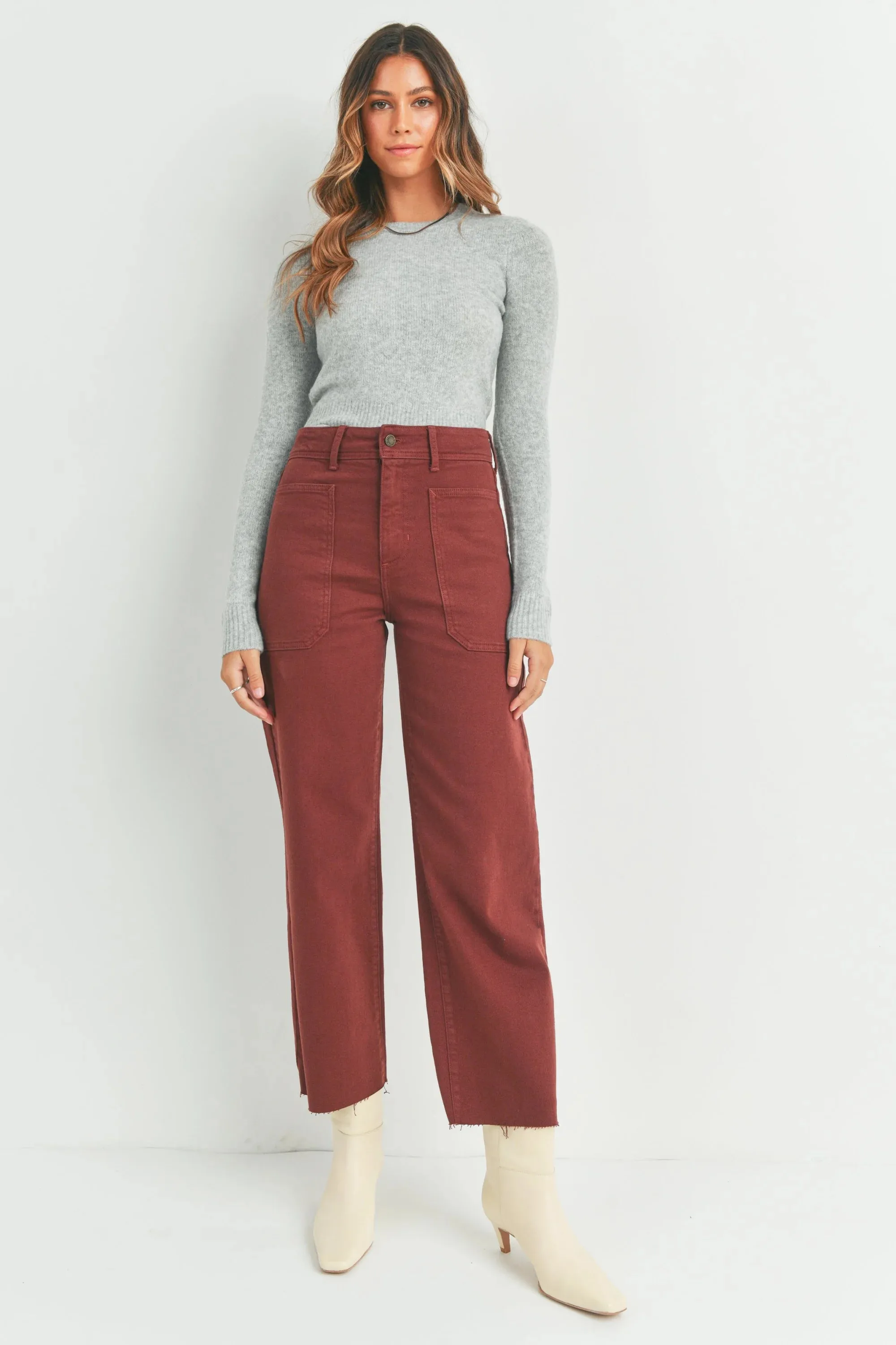 NAUTICAL WIDE LEG DENIM JEANS