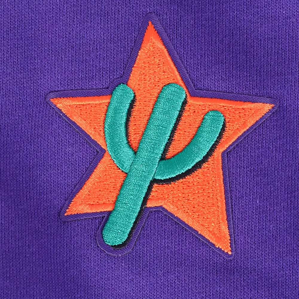 NBA PHOENIX SUNS CITY EDITION 24-25 WOMEN'S FLC CROPPED PO HOODIE (PURPLE)
