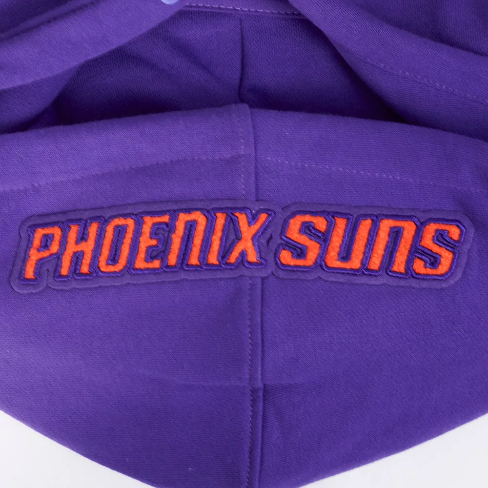 NBA PHOENIX SUNS CITY EDITION 24-25 WOMEN'S FLC CROPPED PO HOODIE (PURPLE)