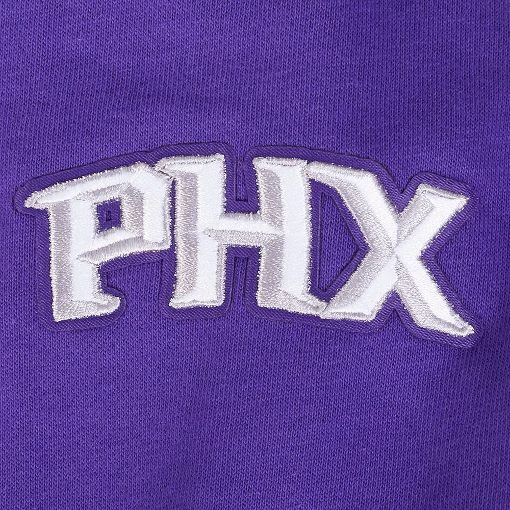 NBA PHOENIX SUNS CITY EDITION 24-25 WOMEN'S FLC CROPPED PO HOODIE (PURPLE)