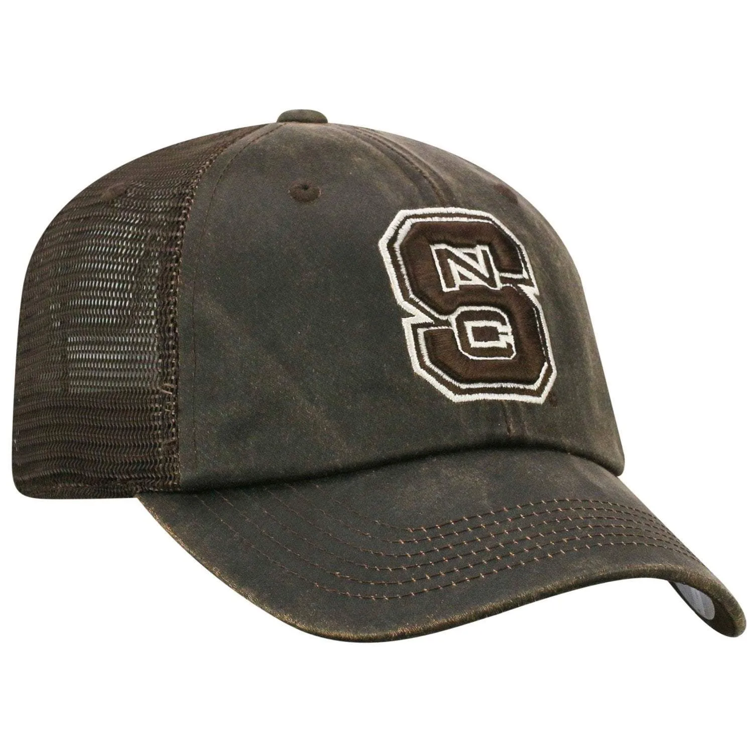 NC State Wolfpack TOW Brown "Chestnut" Style Mesh Adj. Strap Relax Hat Cap