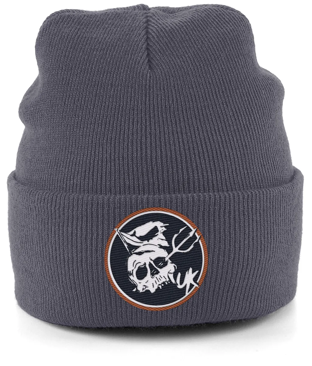 Neptune's Pirate's UK Badge Embroidered Beanie