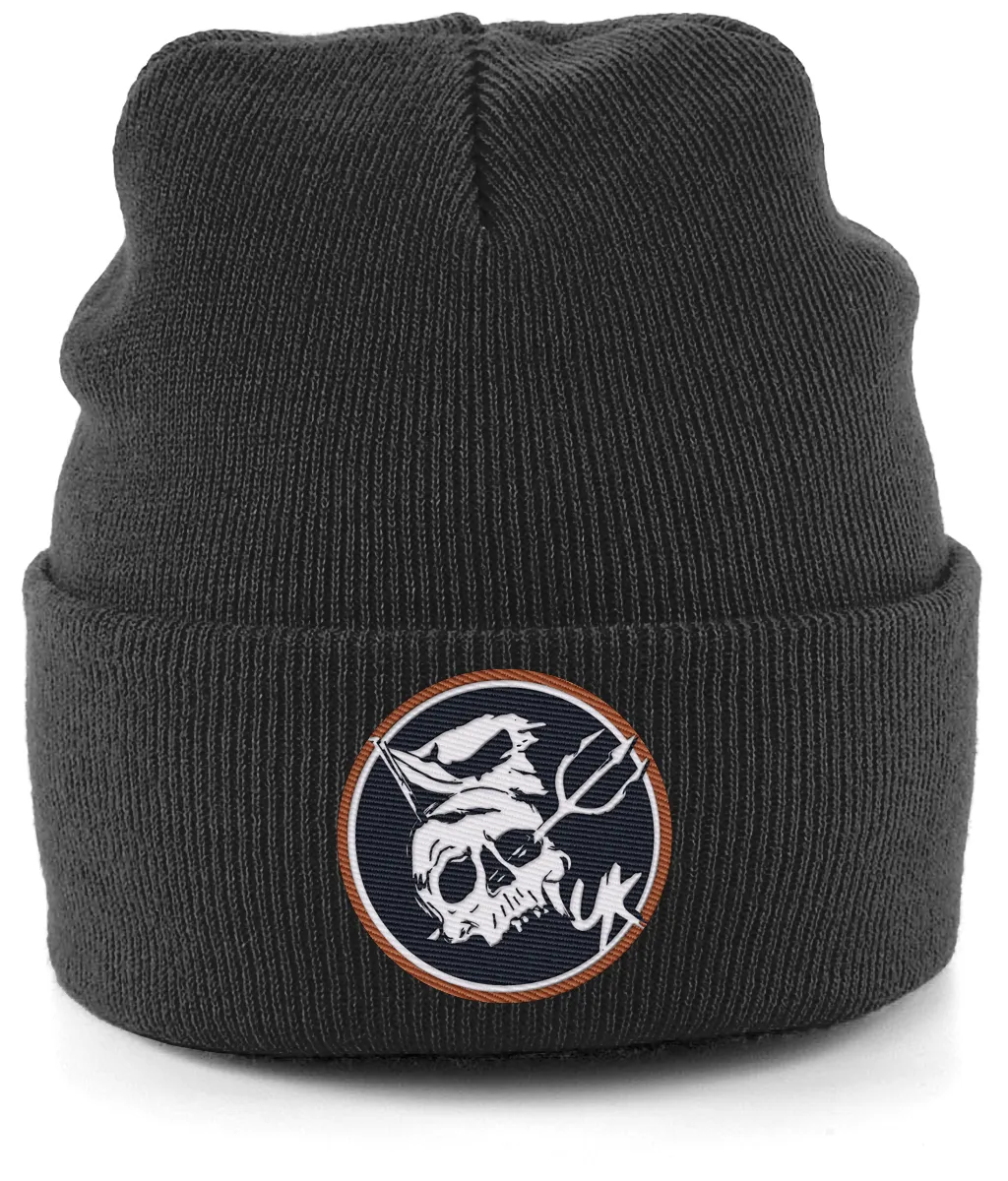 Neptune's Pirate's UK Badge Embroidered Beanie