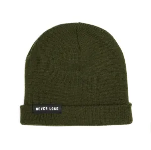 Never Lose Skullcap Fold Beanie - Army