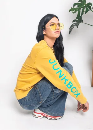 New Wave Garment Dyed Organic Sweatshirt in Mustard