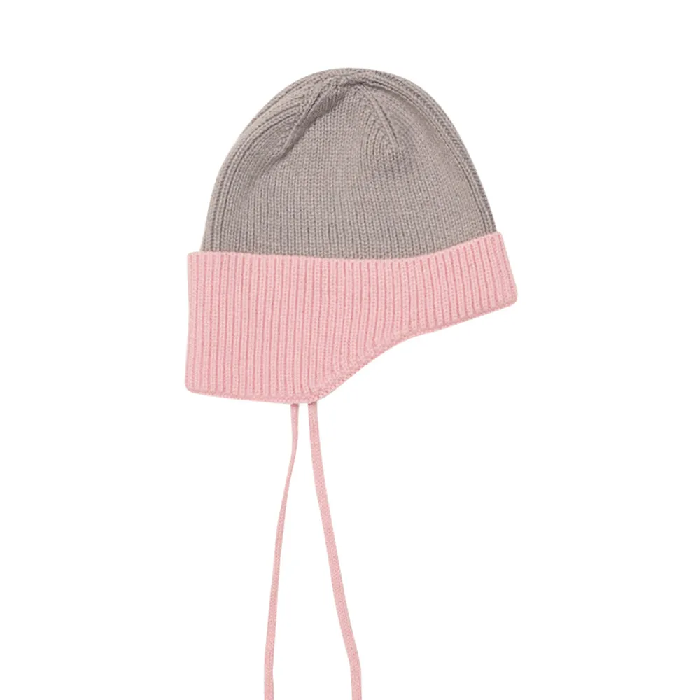 NEWTRO EARFLAP BEANIE PINK