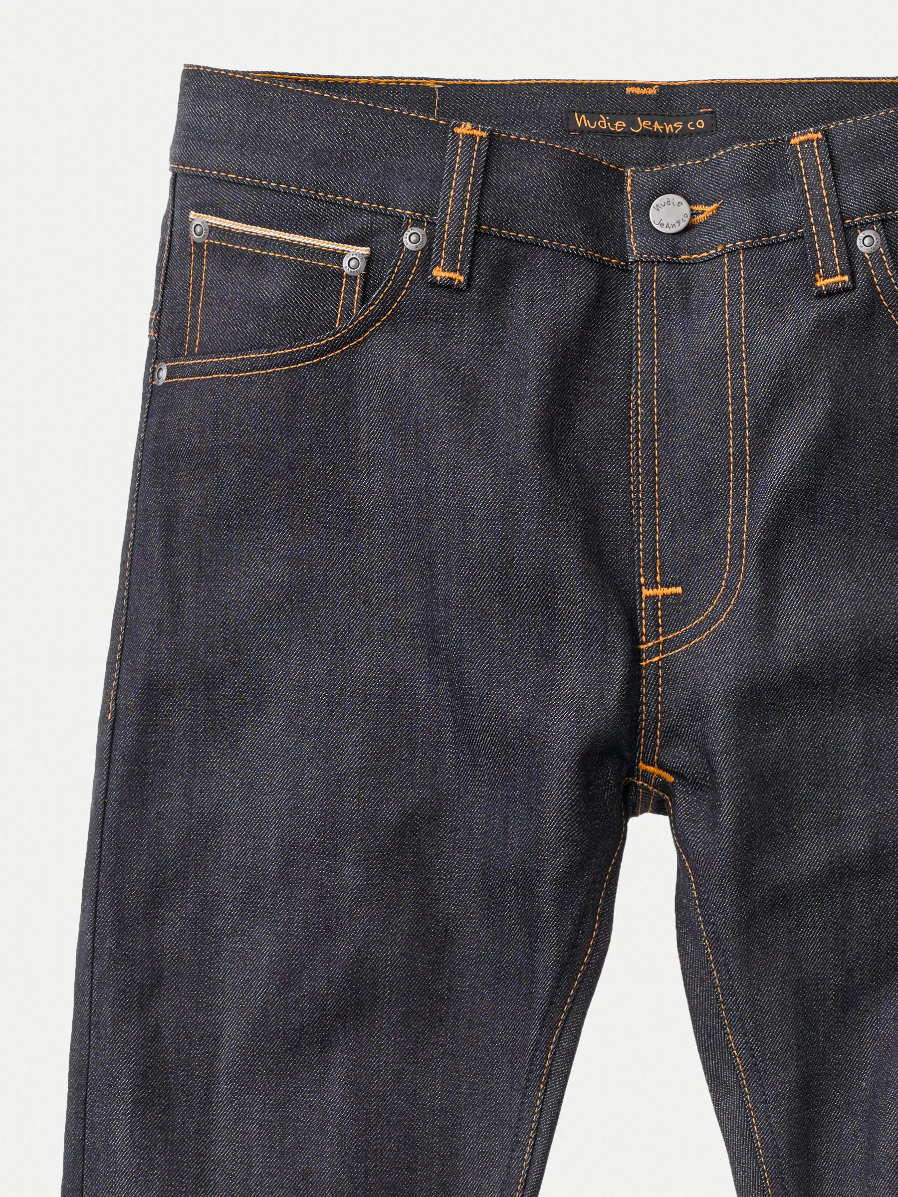 Nudie Jeans co - Jean Thin Finn Dry Selvedge Confort - Jean selvedge