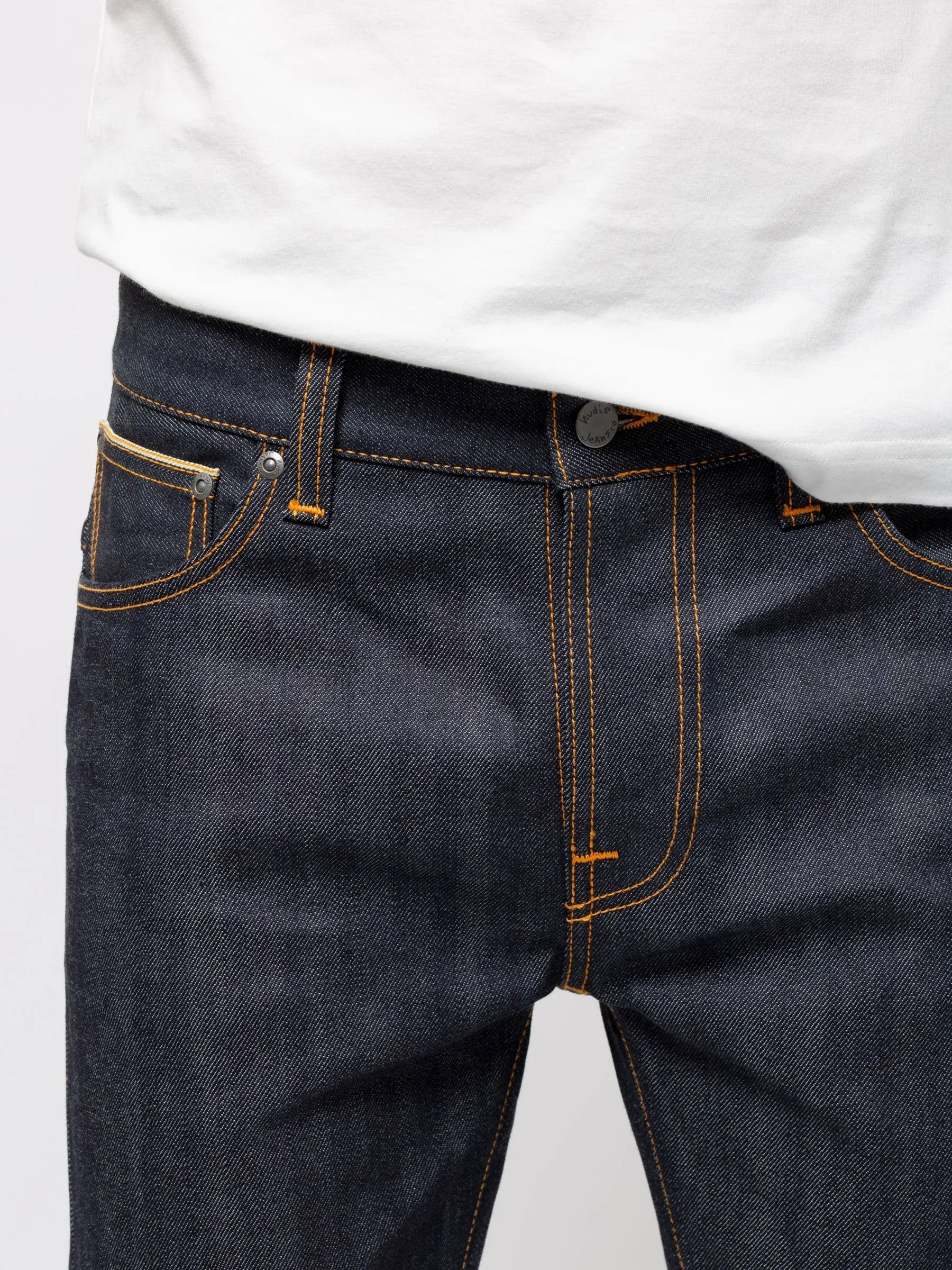 Nudie Jeans co - Jean Thin Finn Dry Selvedge Confort - Jean selvedge