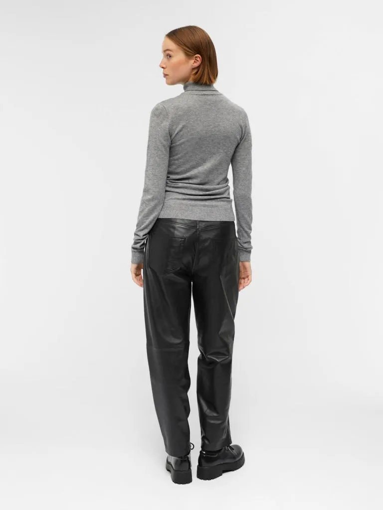 OBJTHESS L/S ROLLNECK KNIT PULLOVER NOOS
