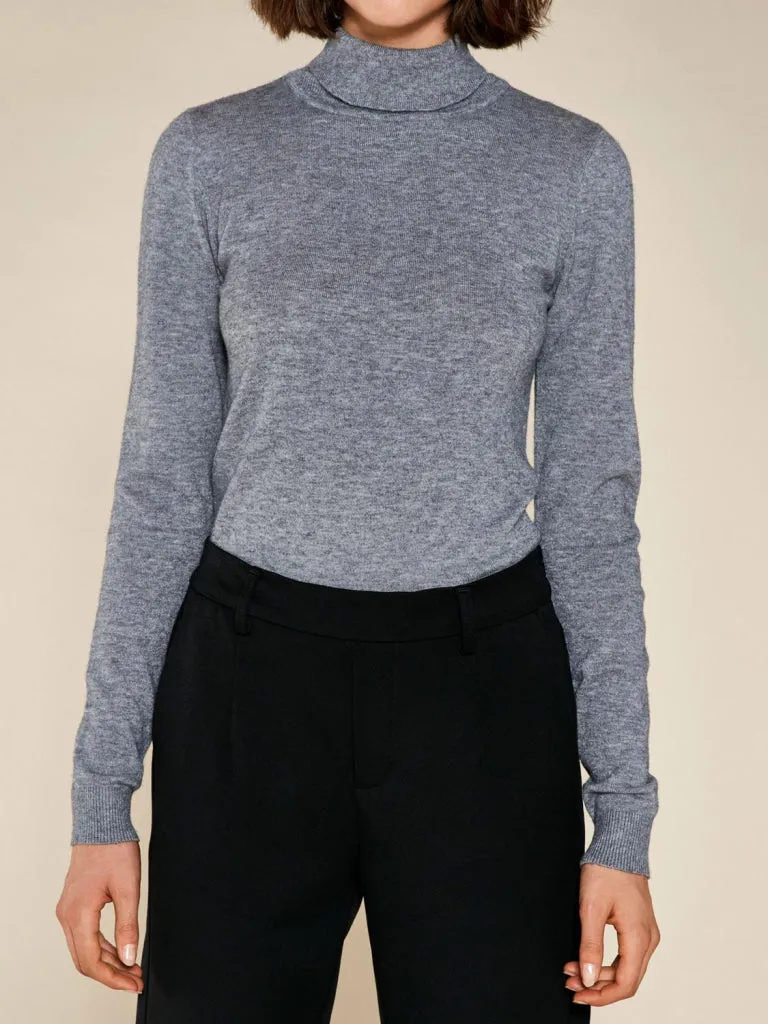 OBJTHESS L/S ROLLNECK KNIT PULLOVER NOOS