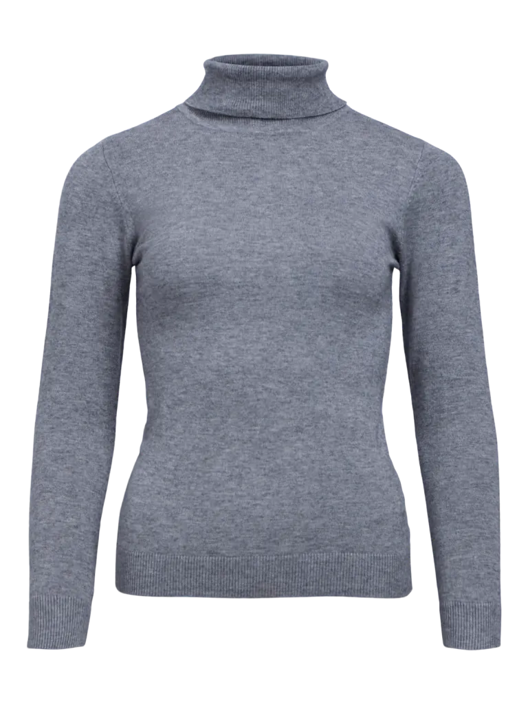 OBJTHESS L/S ROLLNECK KNIT PULLOVER NOOS
