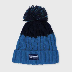 Old Guys Rule Apres Knit Beanie Hat - One Size - Navy/Azure Blue