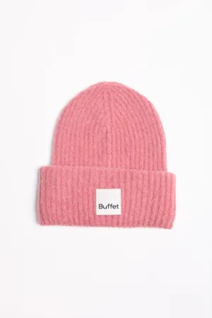 Old pink chunky alpaca beanie