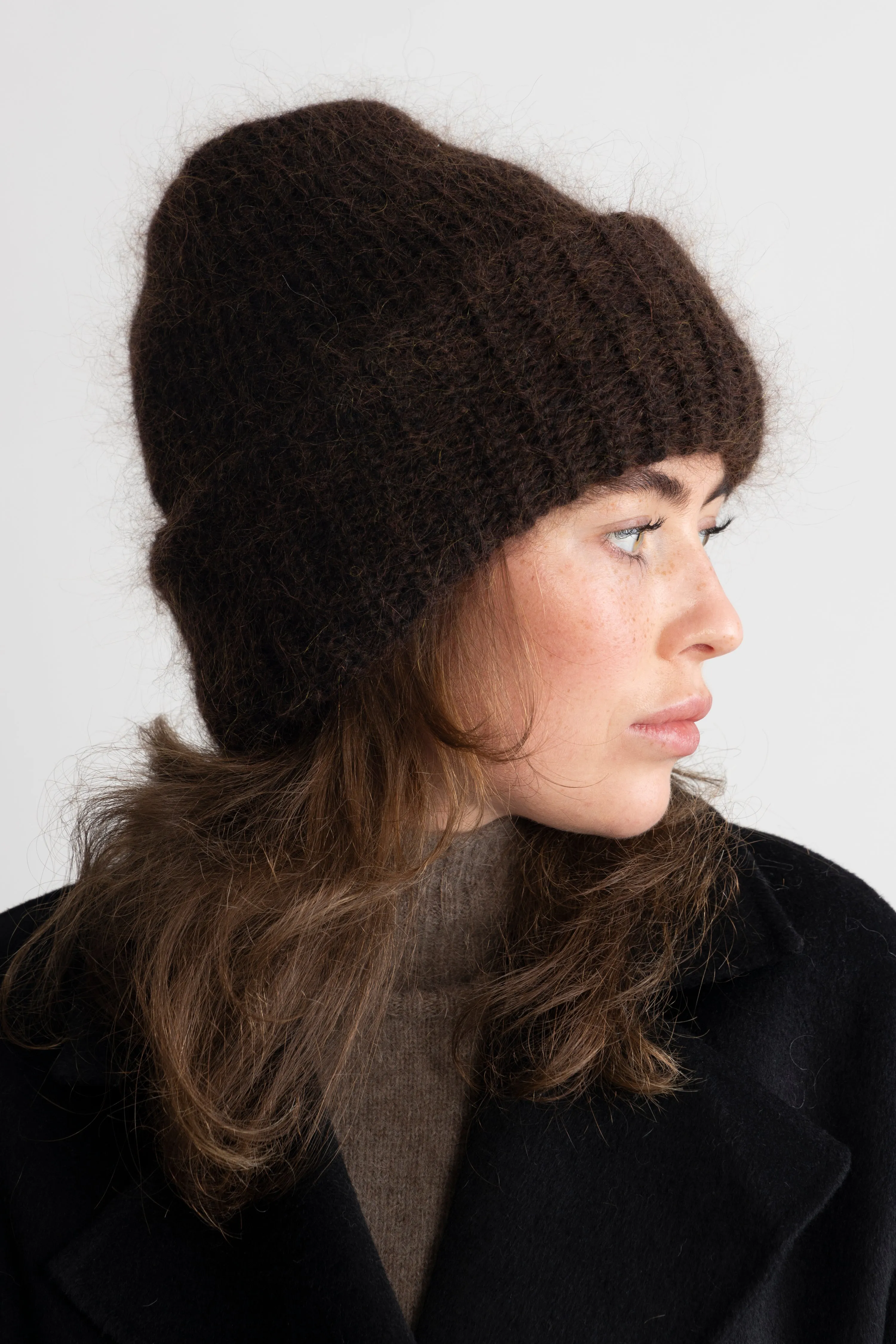 Oma Beanie - Melange Brown