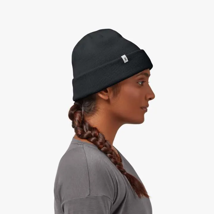 On Merino Beanie Black