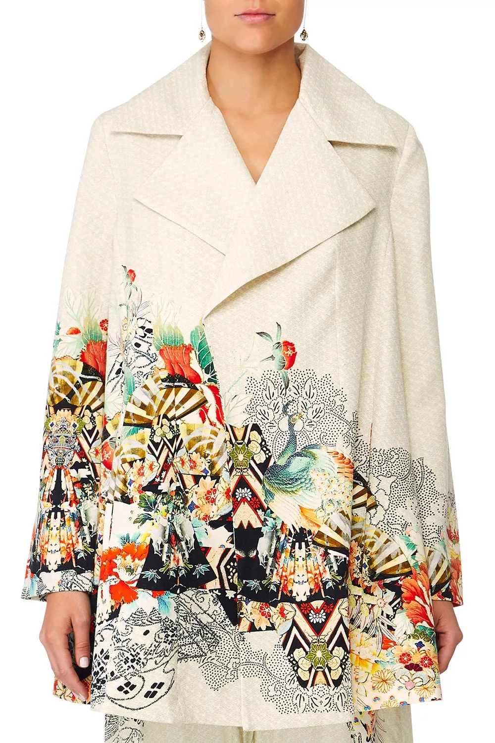 OPEN COAT WITH WIDE COLLAR LOVE SPELLS