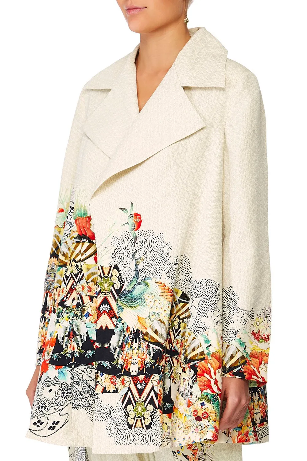 OPEN COAT WITH WIDE COLLAR LOVE SPELLS