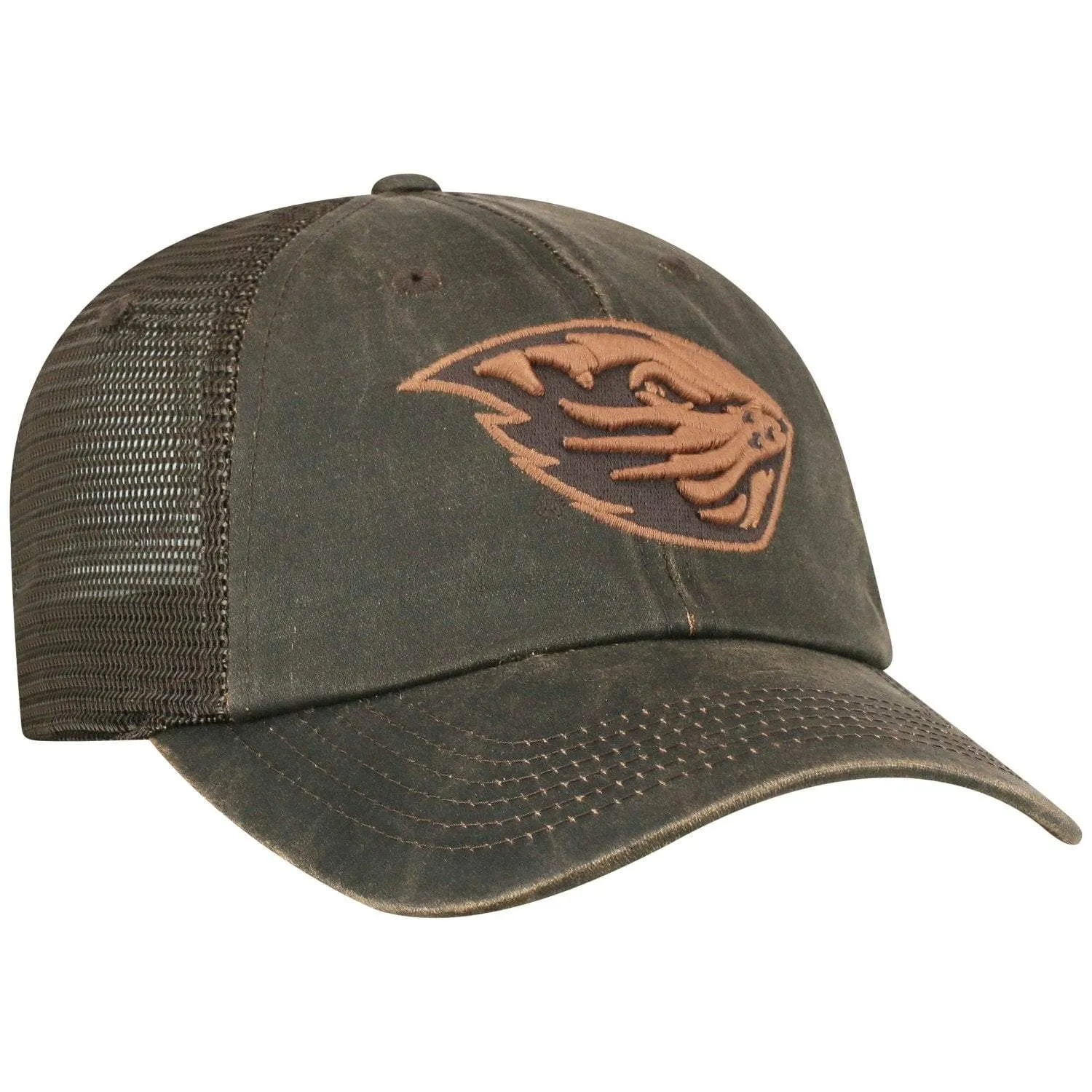 Oregon State Beavers TOW Brown "Chestnut" Style Mesh Adj. Strap Relax Hat Cap