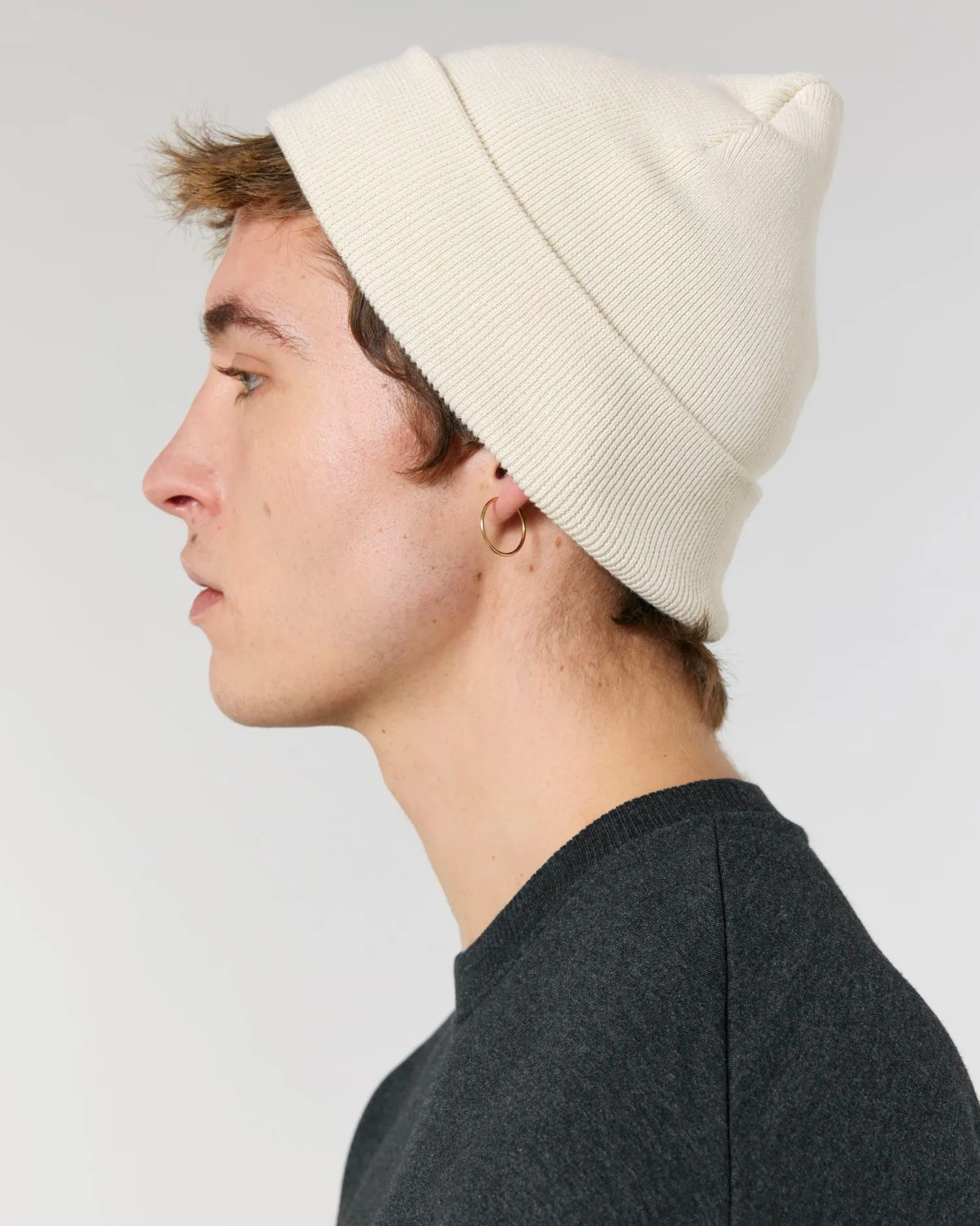 Organic & Recycled Two-Layer Beanie | Rib Beanie STAU772