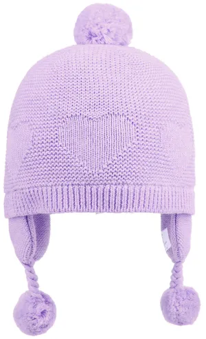 Organic Earmuff Heart Amethyst