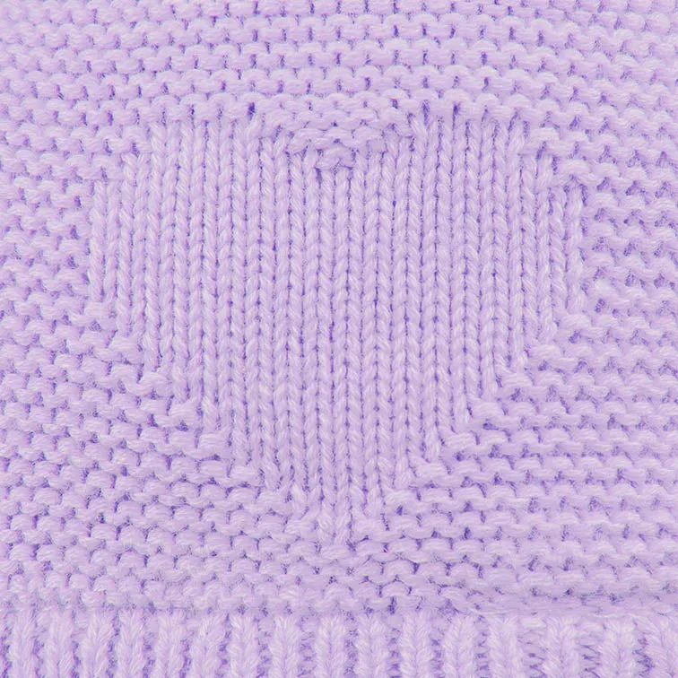 Organic Earmuff Heart Amethyst
