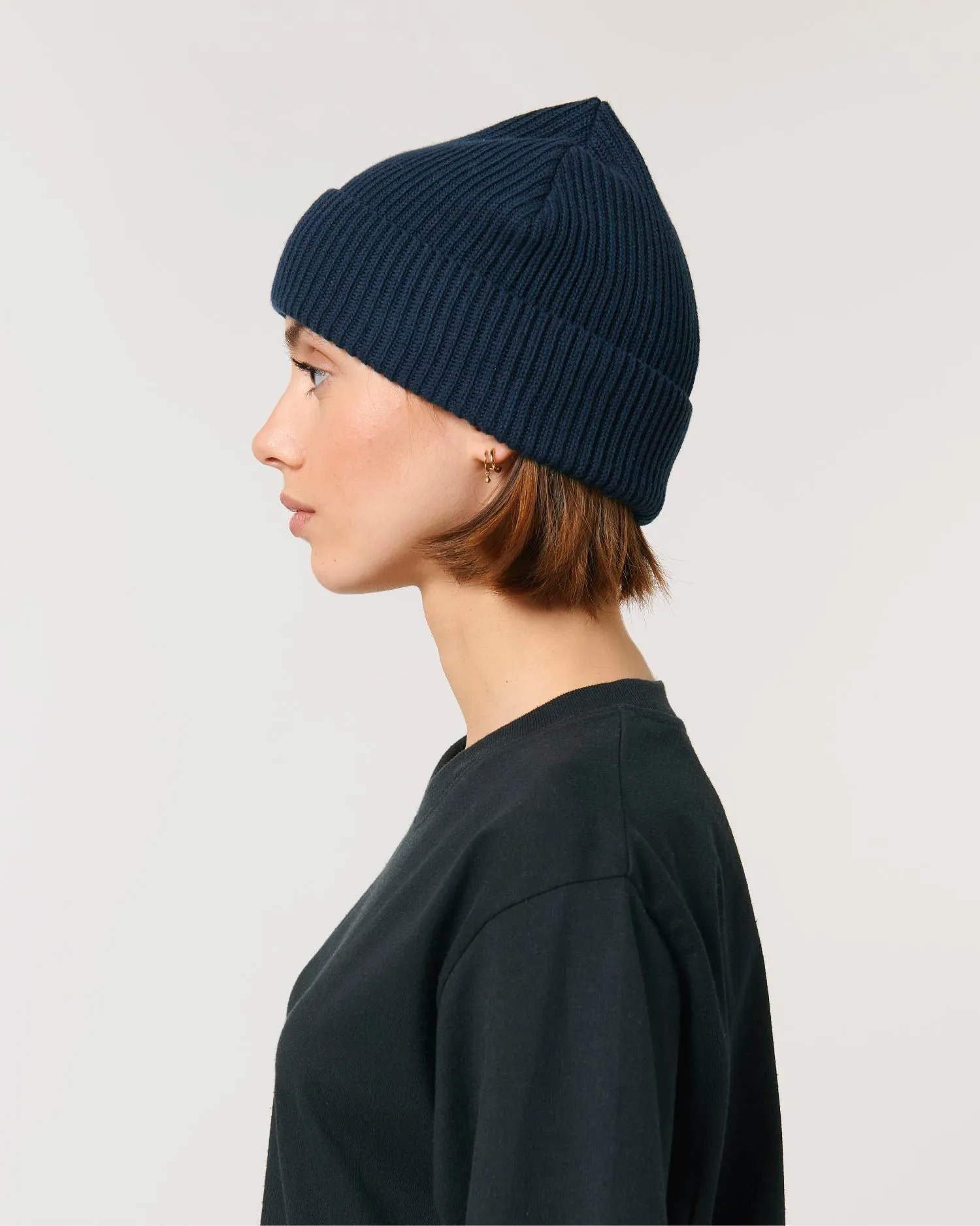 Organic Transition Ribbed Beanie | Fisherman Beanie STAU771