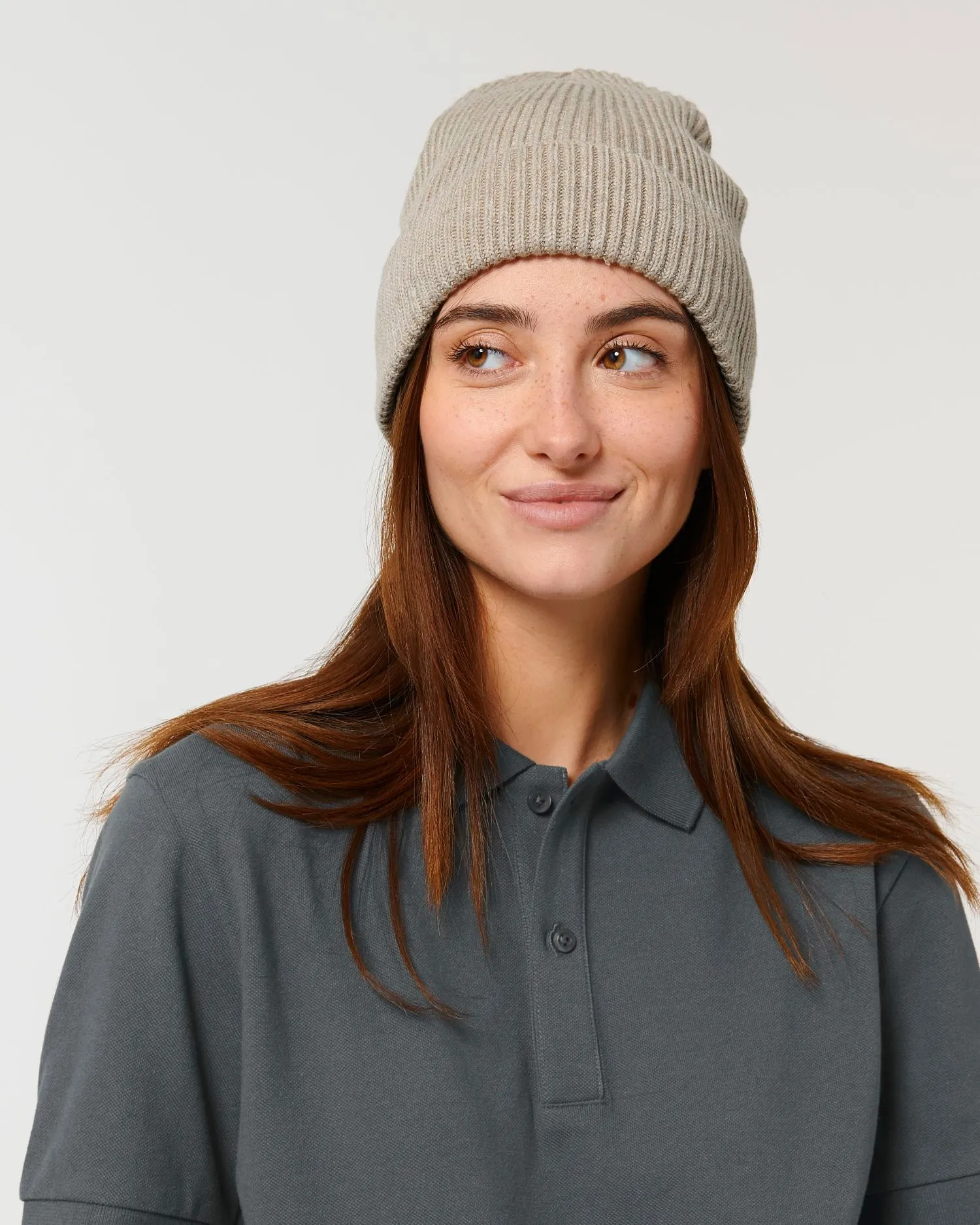 Organic Transition Ribbed Beanie | Fisherman Beanie STAU771
