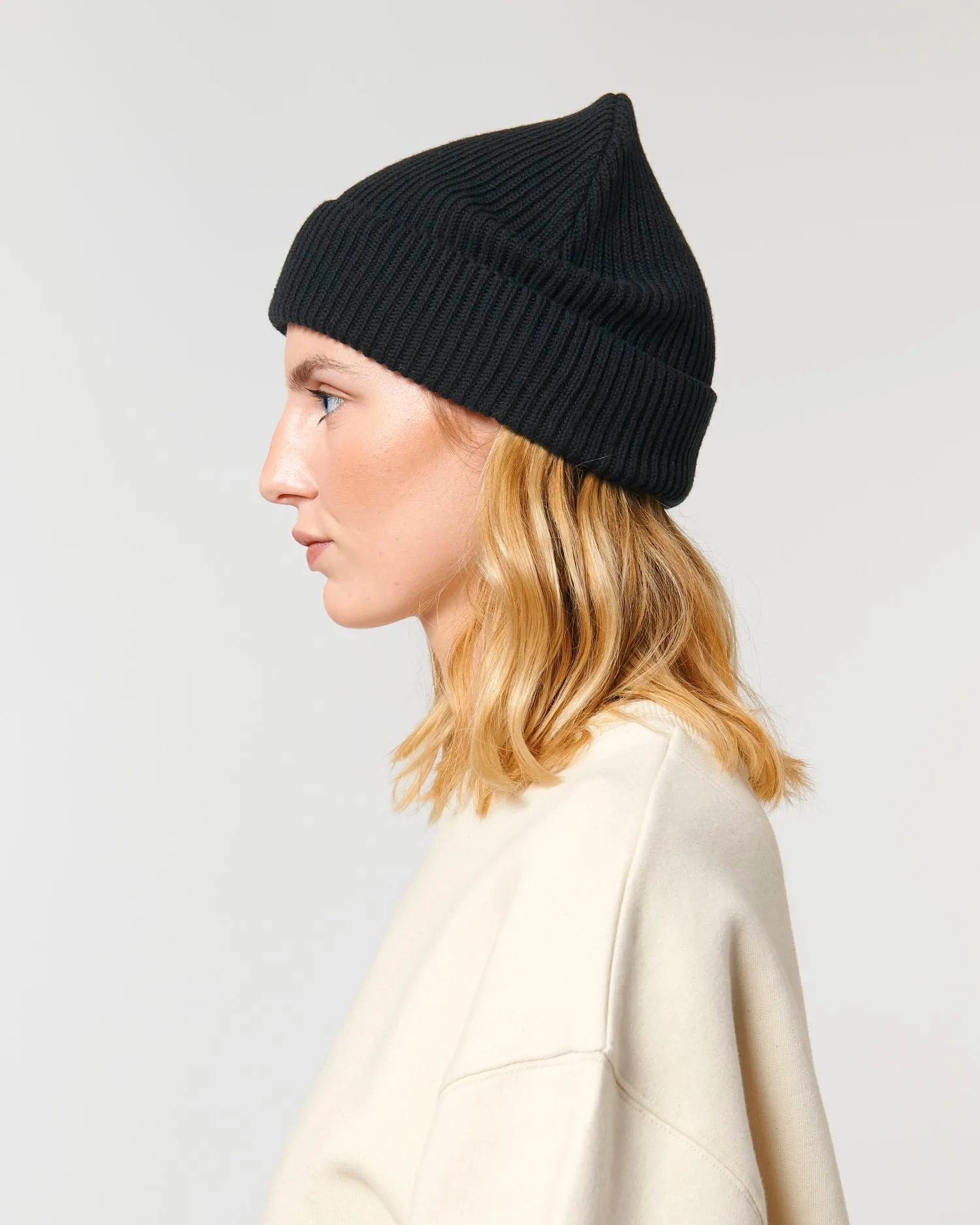 Organic Transition Ribbed Beanie | Fisherman Beanie STAU771
